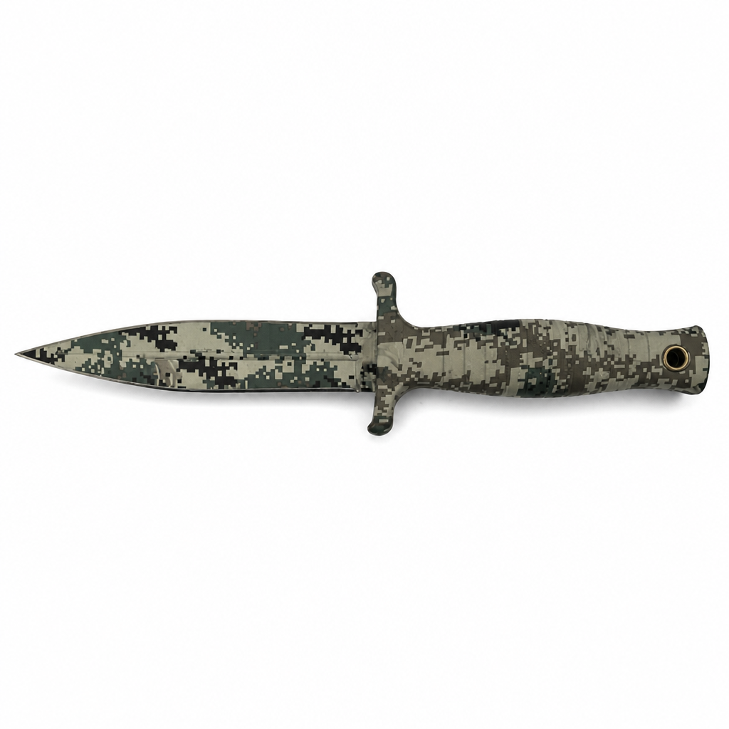 N&oacute;ż taktyczny Svega Digital Camo z rękojeścią ze stali 3Cr13 i PP - SV015